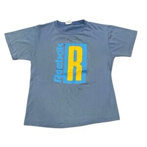 Vintage 1980’s Reebok Men’s XL T Shirt Blue Single Stitch Made In The USA